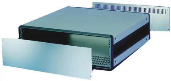 Produktfoto 1 von nVent SCHROFF Aluminium 3 U x 42 HP, Grau 480 mm 88 mm