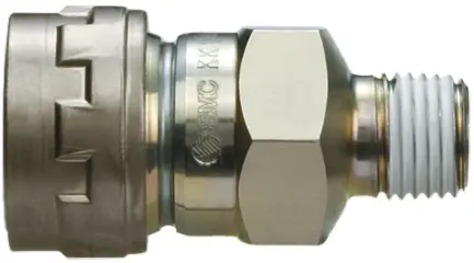 Produktfoto 1 von SMC Pneumatische Schnellsteckkupplung Baustahl Stecker, R