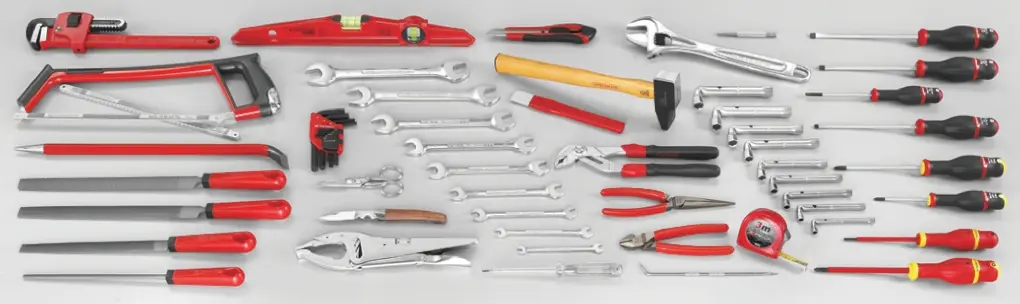 Produktfoto 1 von Facom Werkzeugsatz für Ingenieure Werkzeugsatz, Rahmenklemme 68-teilig