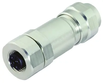 Produktfoto 1 von binder 713 20 M12 Rundsteckverbinder Stecker 4-polig Buchse 4A Kabel IP40