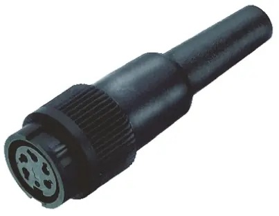 Produktfoto 1 von binder 678 19.9 Miniature Rundsteckverbinder Stecker 4-polig Buchse 6A Kabel IP40