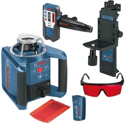 Produktfoto 1 von Bosch GRL300HV Rotationslaser 635 nm ±0.1 mm/m Innenbereich, Außenbereich Laserfarbe Rot