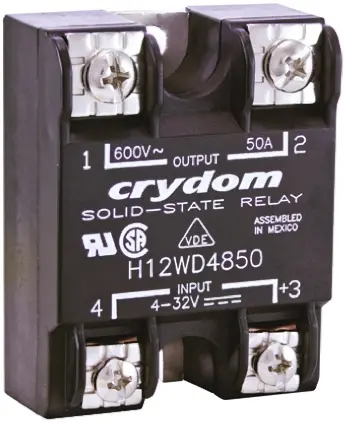 Produktfoto 1 von Sensata / Crydom H12WD Panel Halbleiterausgang, 1-poliger Schließer - Schließer 660 V eff. 32V dc / 90 A