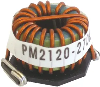 Produktfoto 1 von Bourns PM2120 Drosselspule, 39 μH 9.6 A mit Eisen-Kern, 2120 Gehäuse ±10 % Drahtgewickelt 30.5 mm
