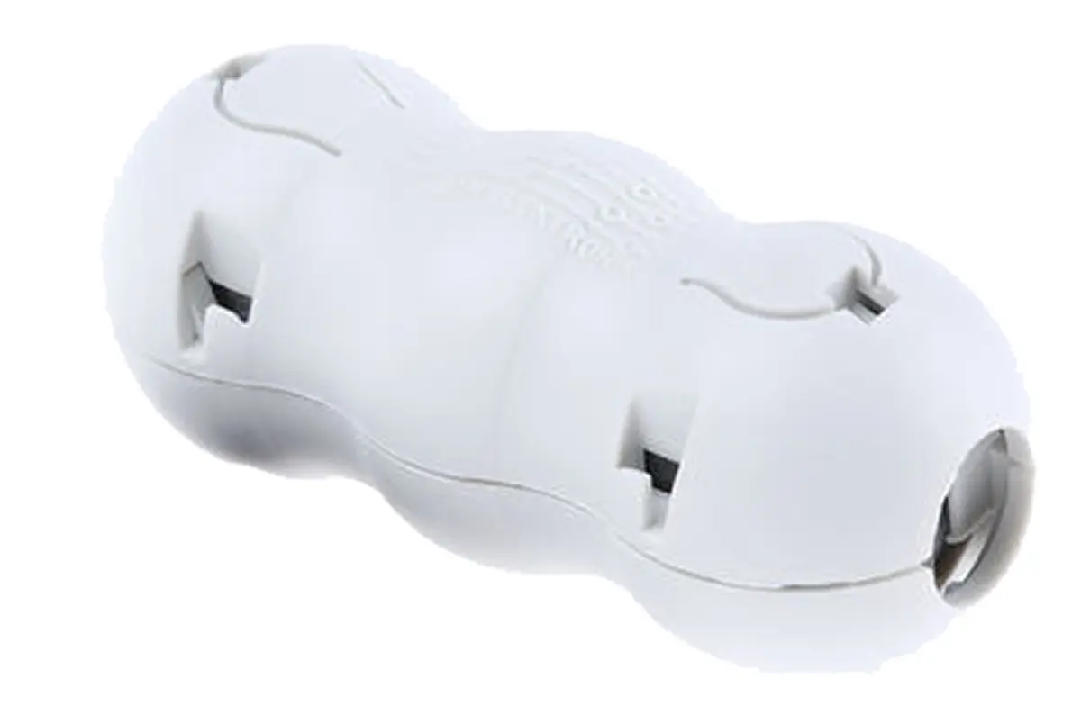 Produktfoto 1 von Würth Elektronik STAR-BUENO Ferrithülse, Typ Ferrit rastend, für Kabel-Ø 8.5 mm, 4W620, 417 @ 100MHz Zum Öffnen 24 mm 24