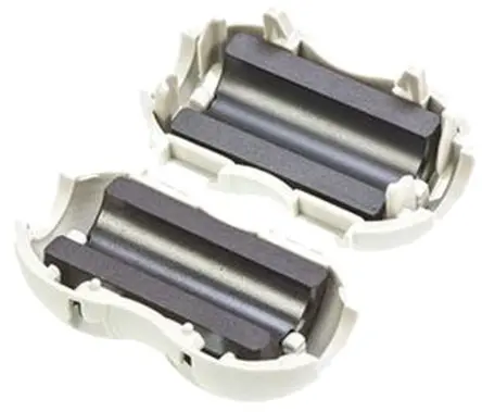 Produktfoto 1 von Würth Elektronik STAR-BUENO Ferrithülse, Typ Ferrit rastend, für Kabel-Ø 5 mm, 4W620, 114 @ 100MHz Zum Öffnen 19 mm 19