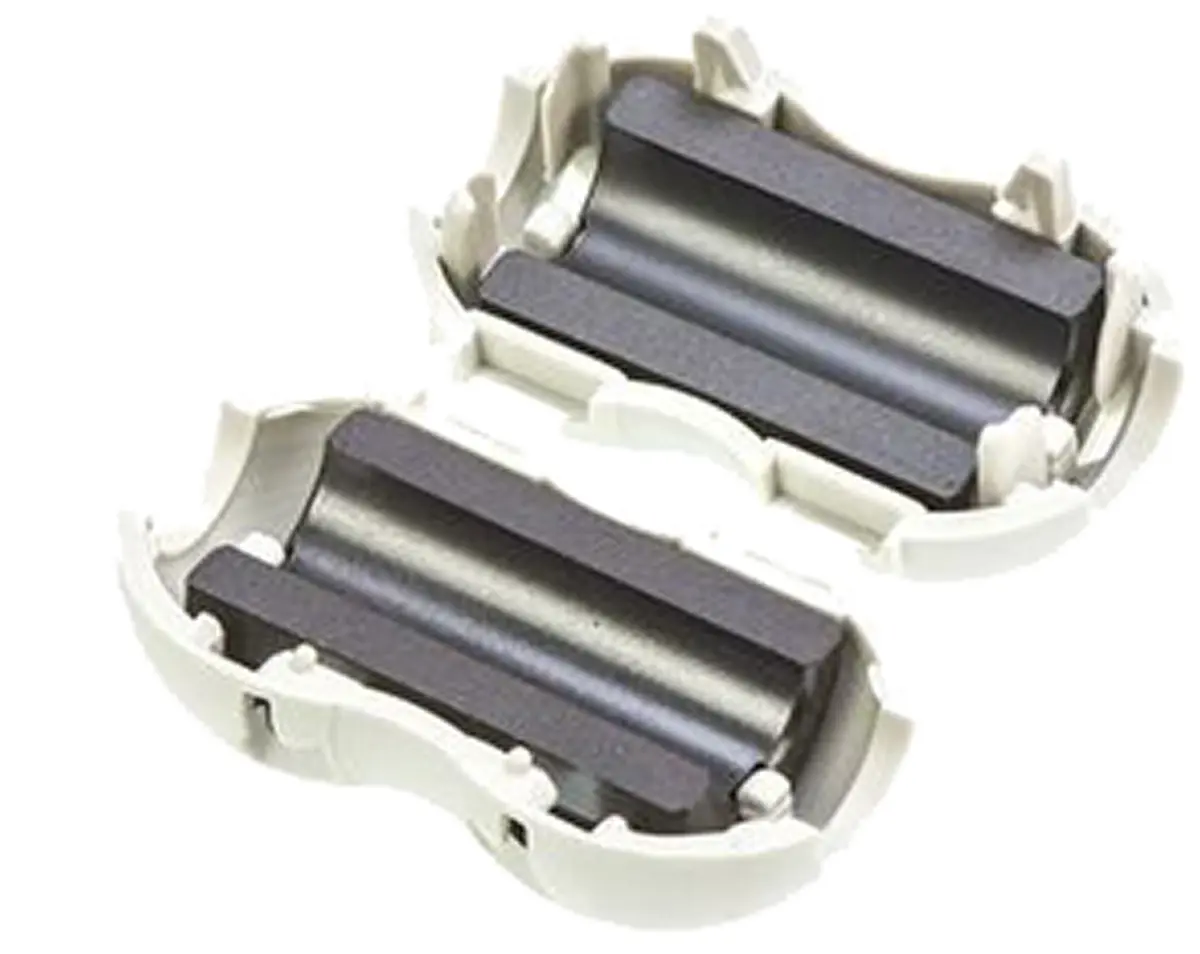 Produktfoto 1 von Würth Elektronik STAR-BUENO Ferrithülse, Typ Ferrit rastend, für Kabel-Ø 8.5 mm, 4W620, 200 @ 100MHz Zum Öffnen 24 mm 24