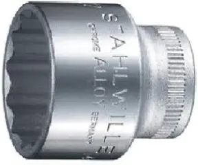 Produktfoto 1 von STAHLWILLE 3/8 in 12-Kant Buchse SW 13 mm Vierkant x 54 mm
