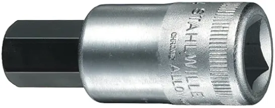 Produktfoto 1 von STAHLWILLE 1/2 in Bit Buchse Vierkant x 20.0 mm