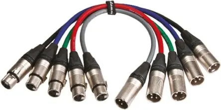 Produktfoto 1 von Van Damme Stecker XLR-Kabel XLR Buchse XLR 0.25 m Schwarz