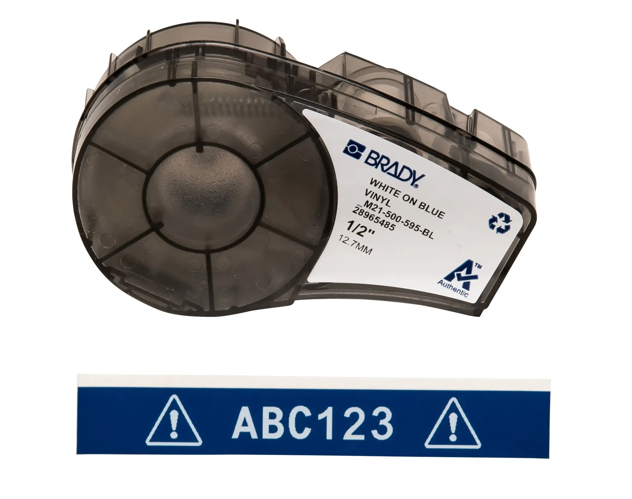 Produktfoto 1 von Brady Beschriftungsband Weiß für BMP21 LAB auf Blau, Weiß 6.4 m 12.7 mm 12.7 mm 12.7 mm
