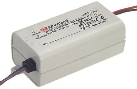 Produktfoto 1 von MEAN WELL LED-Treiber, 12 W LED-Treiber 0.8A, Ausgang 15V