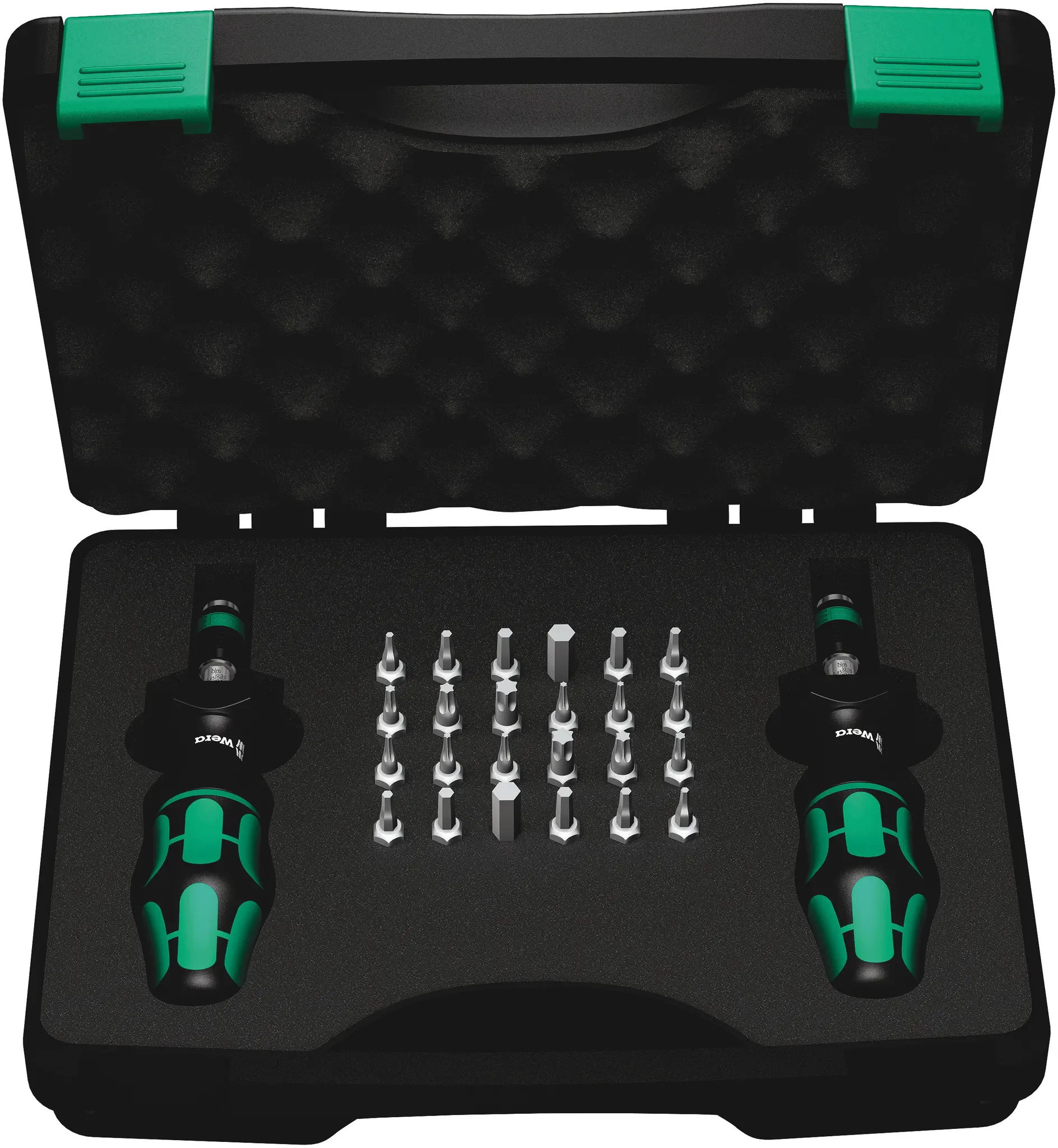 Produktfoto 1 von Wera 1/4 in Drehmoment-Schraubendreher- und Bitsatz Drehmomentschraubendreher Hex-Plus, Geschlitzt, Innensechsrund, Torx