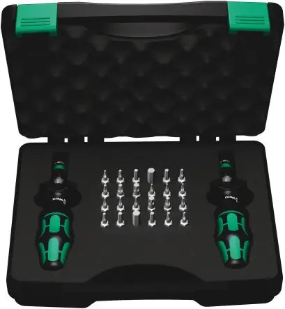 Produktfoto 1 von Wera 1/4 in Drehmoment-Schraubendreher- und Bitsatz Drehmomentschraubendreher Hex-Plus, Geschlitzt, Innensechsrund, Torx