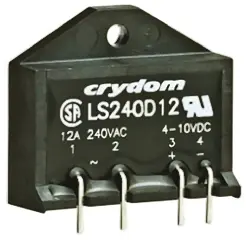 Produktfoto 1 von Sensata Crydom THT Halbleiterrelais mit Nulldurchgang, 1-poliger Schließer 280 V eff / 12 A
