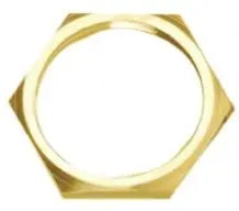 Produktfoto 1 von Kopex WHM Messing Kabelrohr Befestigung Kontermutter M25 25 mm Metallisch