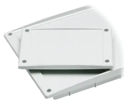 Produktfoto 1 von Fibox Polycarbonat Frontplatte, Hellgrau 257 mm 30 mm