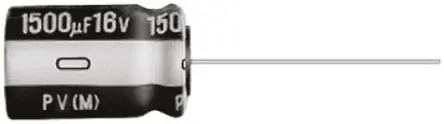Produktfoto 1 von Nichicon PV Kondensator 18 μF PC-Stift ±20 % / 50V, Ø 5 mm x 11 mm x 11 mm, 105 °C