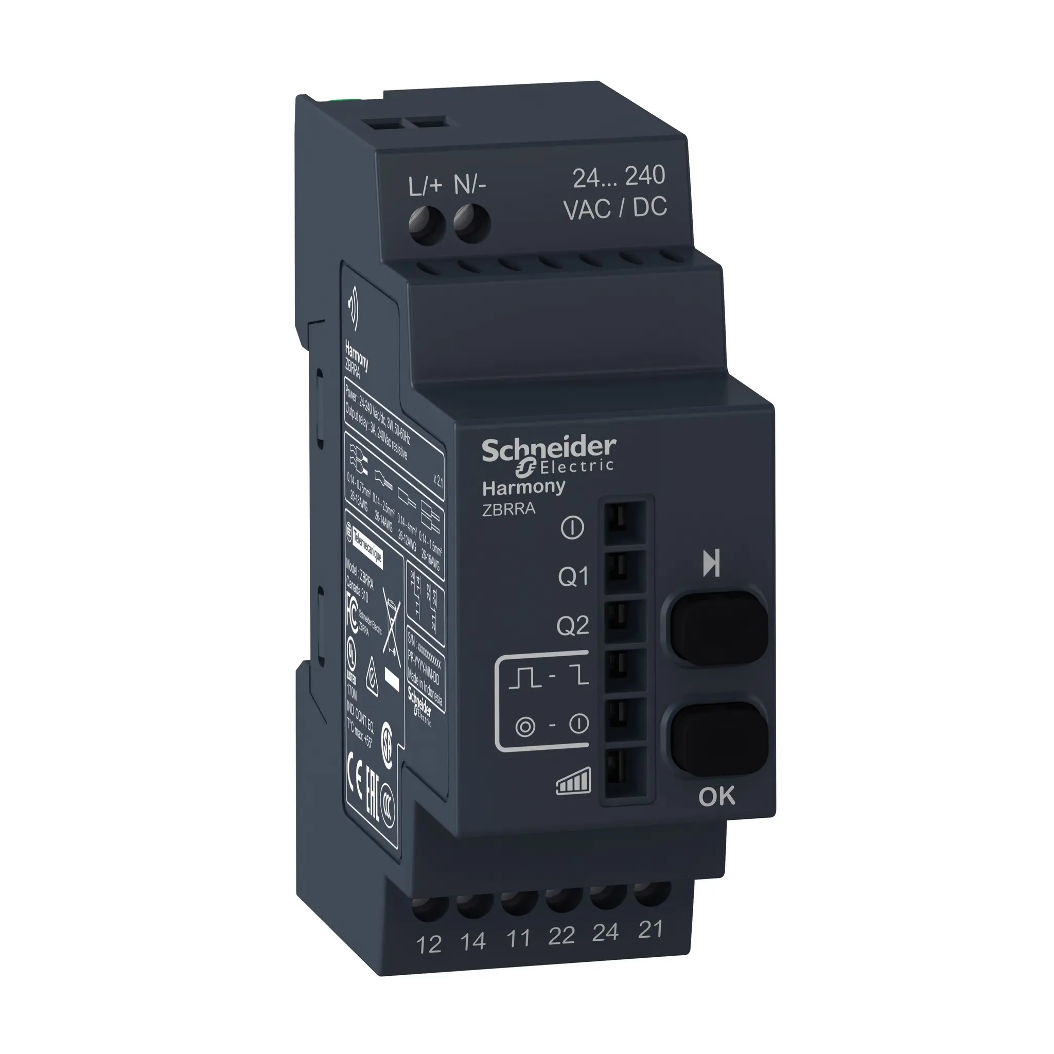 Produktfoto 1 von Schneider Electric Harmony XB5R Empfänger für Drucktasten Programmierbarer Empfänger