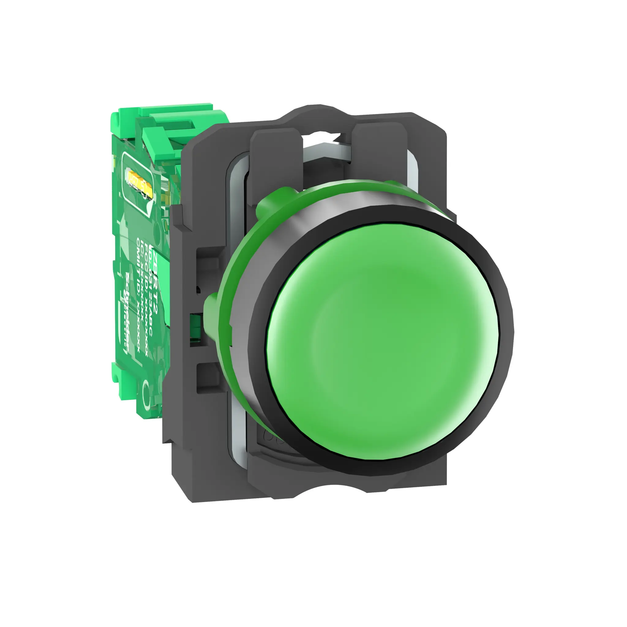 Schneider Electric Harmony XB5 Funkschalter Grün Beleuchtet Ø 22 mm, IP40, IP69K, IP66