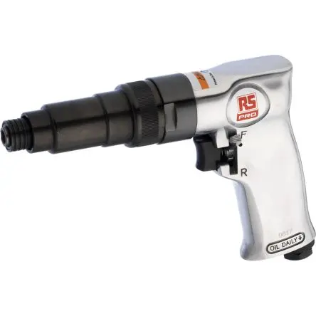 Produktfoto 1 von RS PRO APT407 Pistolengriff Druckluftschrauber 113 l/min, 1/4 in, 1800U/min, 4.6 m/s²
