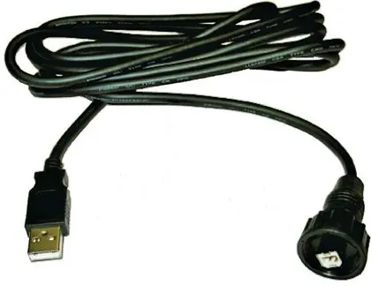 Produktfoto 1 von Amphenol Socapex Stecker USBBF IC-Buchse USB-Kabel, USB-Typ B Buchse / USB Typ A, 2 m USB 2.0 Schwarz