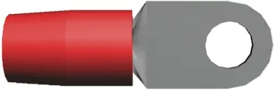Produktfoto 1 von TE Connectivity TERMINYL Ringkabelschuh, Isoliert 2 AWG, Nylon, Rot, 2 AWG max.AWG, aussen ø 18.06 mm, innen ø 9.91 mm,