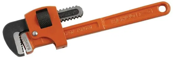 Produktfoto 1 von Bahco Schraubenschlüssel Rohrzange Nicht parkend, Metall Griff, Backenweite 76 mm, / Länge 609 mm