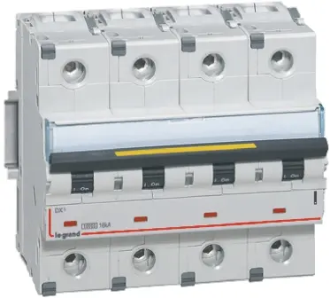 Produktfoto 1 von Legrand DX3 Miniaturüberlastschalter Typ C, Pol 4-polig 80 A 400 V ac, Abschaltvermögen 16 kA DX