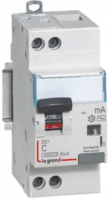 Produktfoto 1 von Legrand DX3 RCD/FI, 1+N-polig, 10A, 300mA Typ C DX
