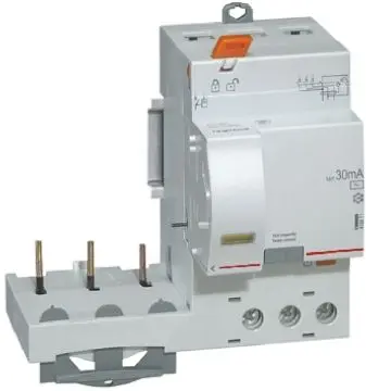 Produktfoto 1 von Legrand DX3 Fehlerstrom-Schutzeinrichtung, 3-polig, 40A, 30 mA Typ AC DX NF EN 61009-1, IEC 60898-1, IEC 60947-2