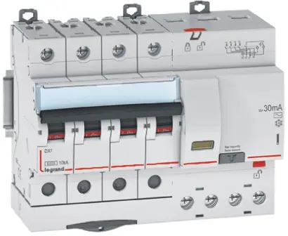 Legrand DX3 RCD/FI, 3+N-polig, 20A, 30mA Typ AC DX