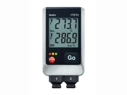 Produktfoto 1 von Testo 175-T3 Temperatur Temperatur Datenprotokolliergerät, USB, -20 °C 2-Kanal → 55 °C