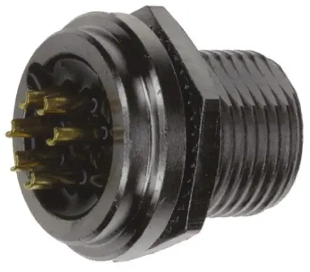 Produktfoto 1 von Switchcraft MINI-CON-X Miniature Rundsteckverbinder Buchse 6-polig Buchse 5.6A Panel IP66, IP68