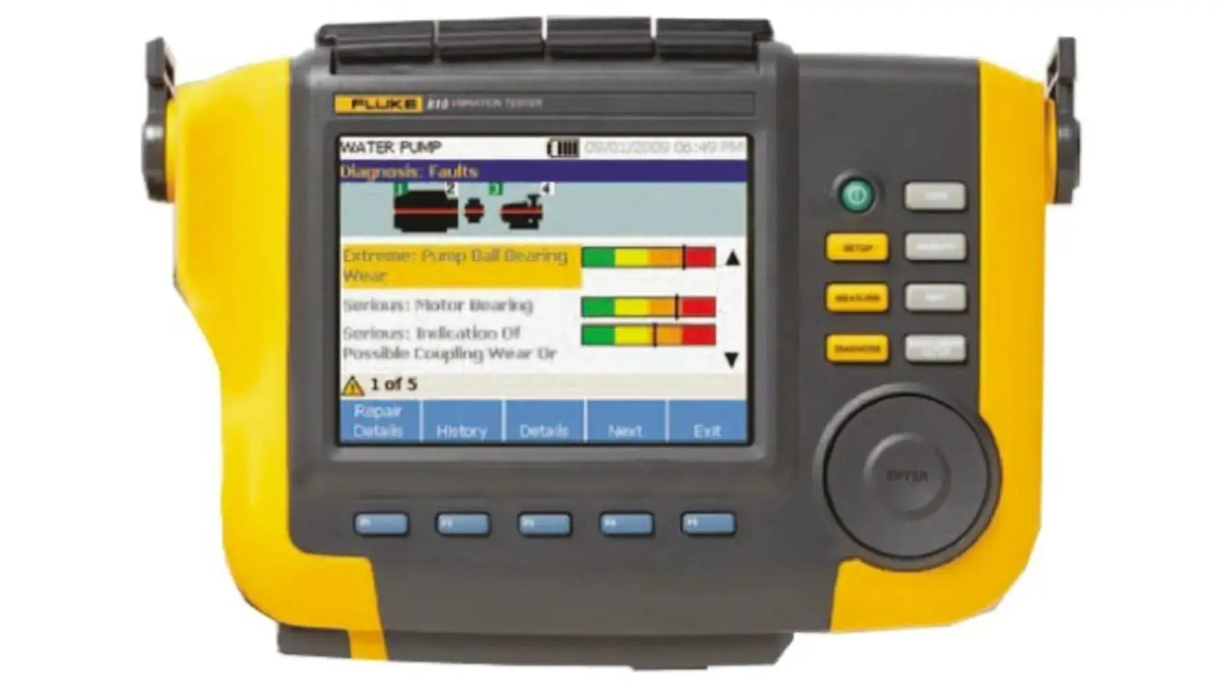 Produktfoto 1 von Fluke 810, 3-Achsen, Beschleunigung LCD Schwingungsmessgerät → 80g