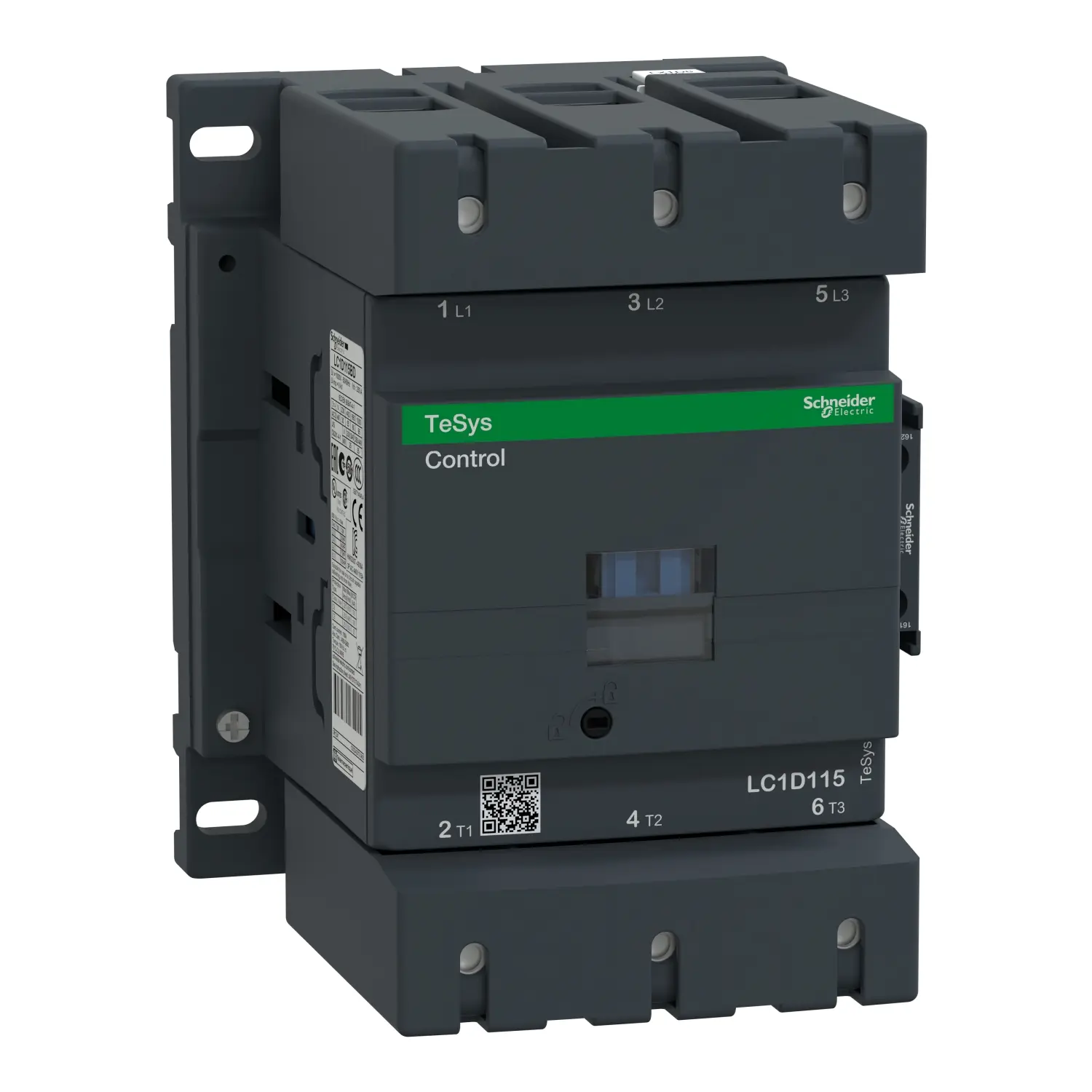 Produktfoto 1 von Schneider Electric LC1D Schütz 24 V dc-Spule, 3-polig, 1kV ac / 115 A 24 V dc 55 kW 3 Schließer Motorsteuerung
