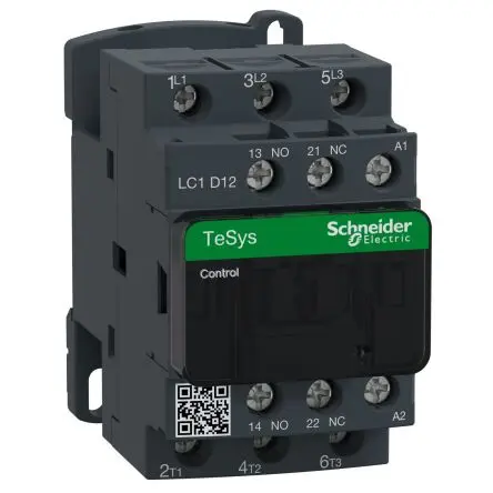Produktfoto 1 von Schneider Electric TeSyS D Schütz 42V ac-Spule, 3-polig, 690V ac / 12 A 690V ac 0.5 TE 3 Schließer Direct Online