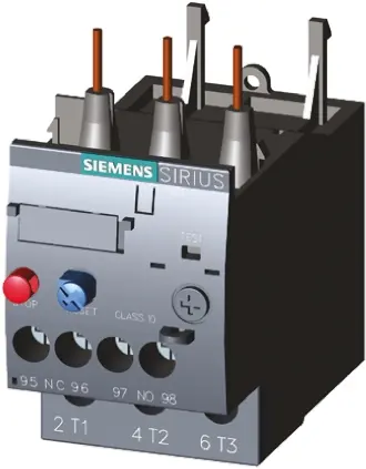 Produktfoto 1 von Siemens SIRIUS 3RU2 Thermisches Überlastrelais 18.5 kW 1 Schließer/1 Öffner / 3A 3P, 45 mm x 46.7mm