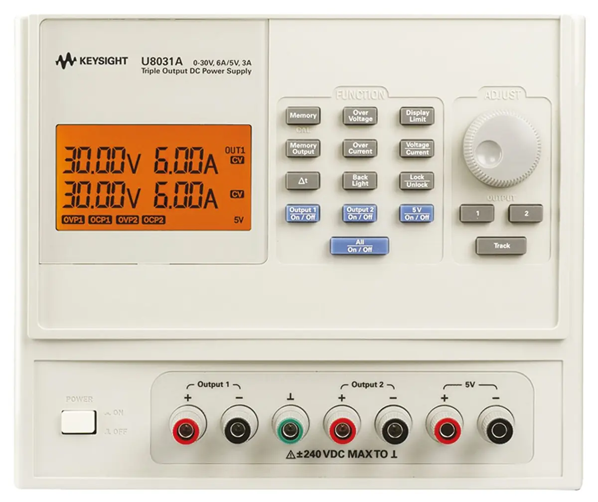 Keysight Technologies U8031A 3-Kanal Digital Labornetzgerät 375W, 0 → 30V / 3A