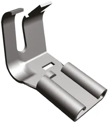 Produktfoto 1 von TE Connectivity FASTON .250 Flachsteckhülse, Schwarz, Unisoliert, 6.35 x 0.81 mm, Buchse, 12 AWG min, 10 AWG