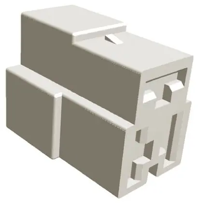 Produktfoto 1 von TE Connectivity FASTIN-FASTON .250 Crimpkontaktgehäuse, Gr. 6.35 mm, Stecker, Nylon, B 6.35 mm, Natur, 3-polig