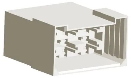 Produktfoto 1 von TE Connectivity FASTIN-FASTON .250 Crimpkontaktgehäuse, Gr. 6.3 mm, Stecker, Nylon, B 6.3 mm, Natur, 6-polig