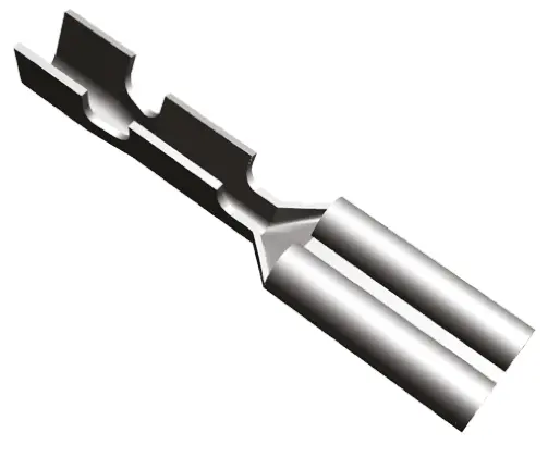 Produktfoto 1 von TE Connectivity FASTON .110 Flachsteckhülse, Schwarz, Unisoliert, 2.79 x 0.51 mm, Buchse, 24 AWG min, 22 AWG