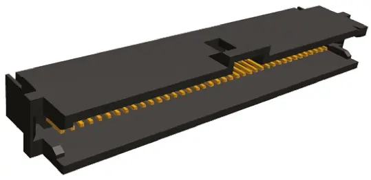 Produktfoto 1 von TE Connectivity AMPMODU System 50 Leiterplattenleiste gewinkelt, 80-polig / 2-reihig, Raster 1.27 mm Raster