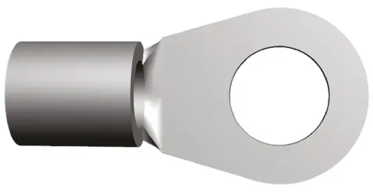Produktfoto 1 von TE Connectivity STRATO-THERM Ringkabelschuh, Unisoliert 8 AWG, 8 AWG max.AWG, aussen ø 11.91 mm, innen ø 6.73 mm, M6