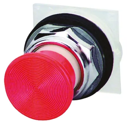 Produktfoto 1 von Schneider Electric Harmony 9001K Drucktastenkopf Ø 30 mm, Rot Tastend Rund Rund Metall, IP66