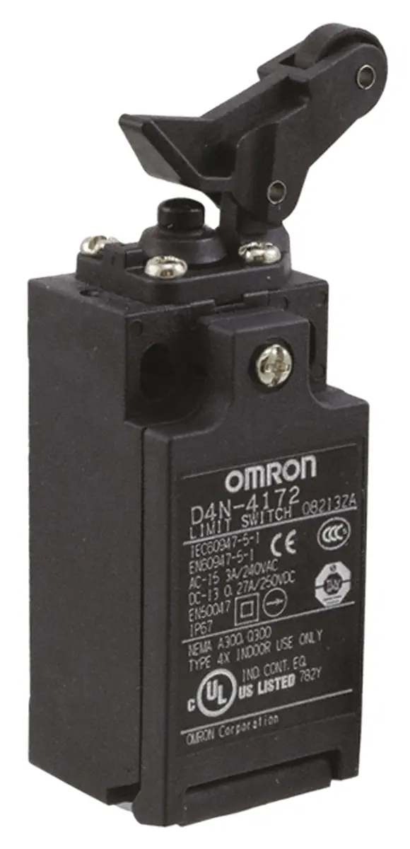 Produktfoto 1 von Omron D4N Endschalter, Rollenhebel, DPST, Schließer/Öffner Anschluss M20