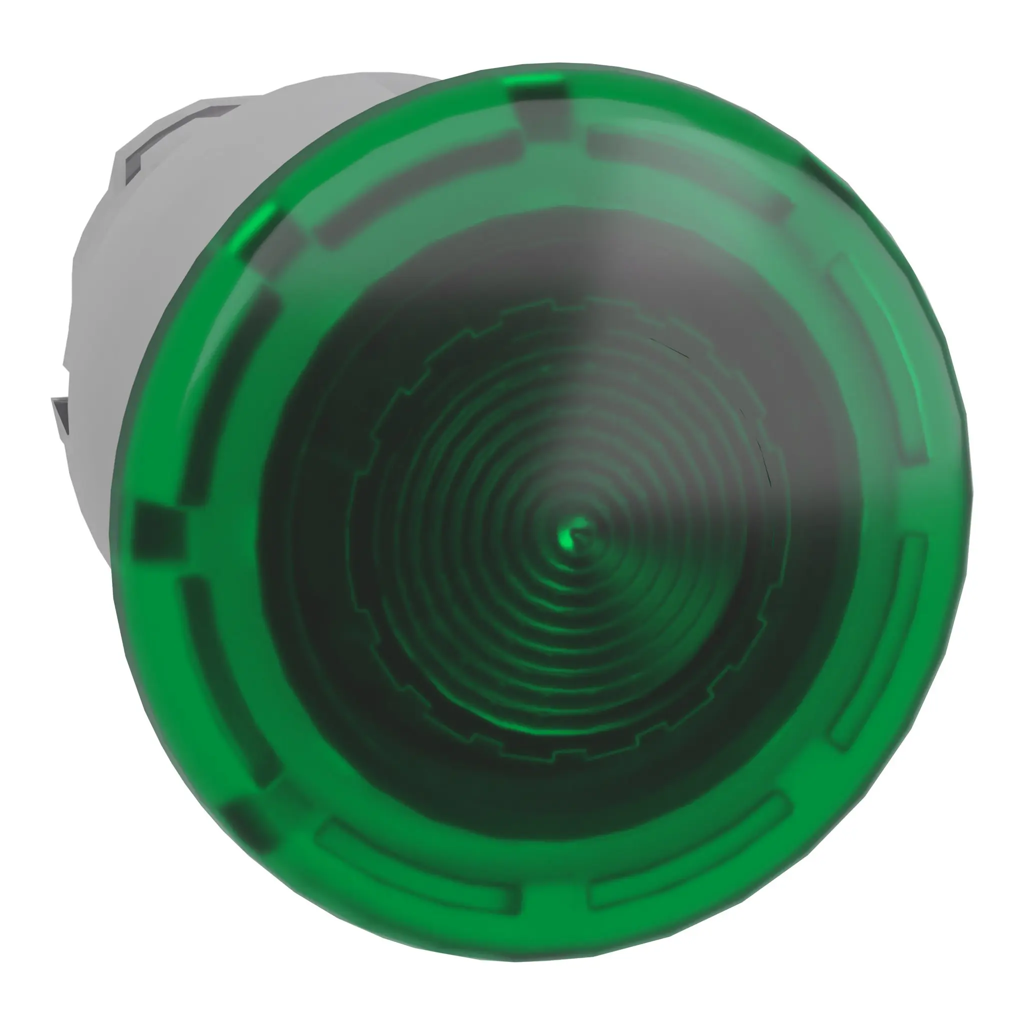 Produktfoto 1 von Schneider Electric Harmony XB4 Drucktastenkopf Ø 22 mm, Grün Federrückstellung Rund Rund Metall, IP66