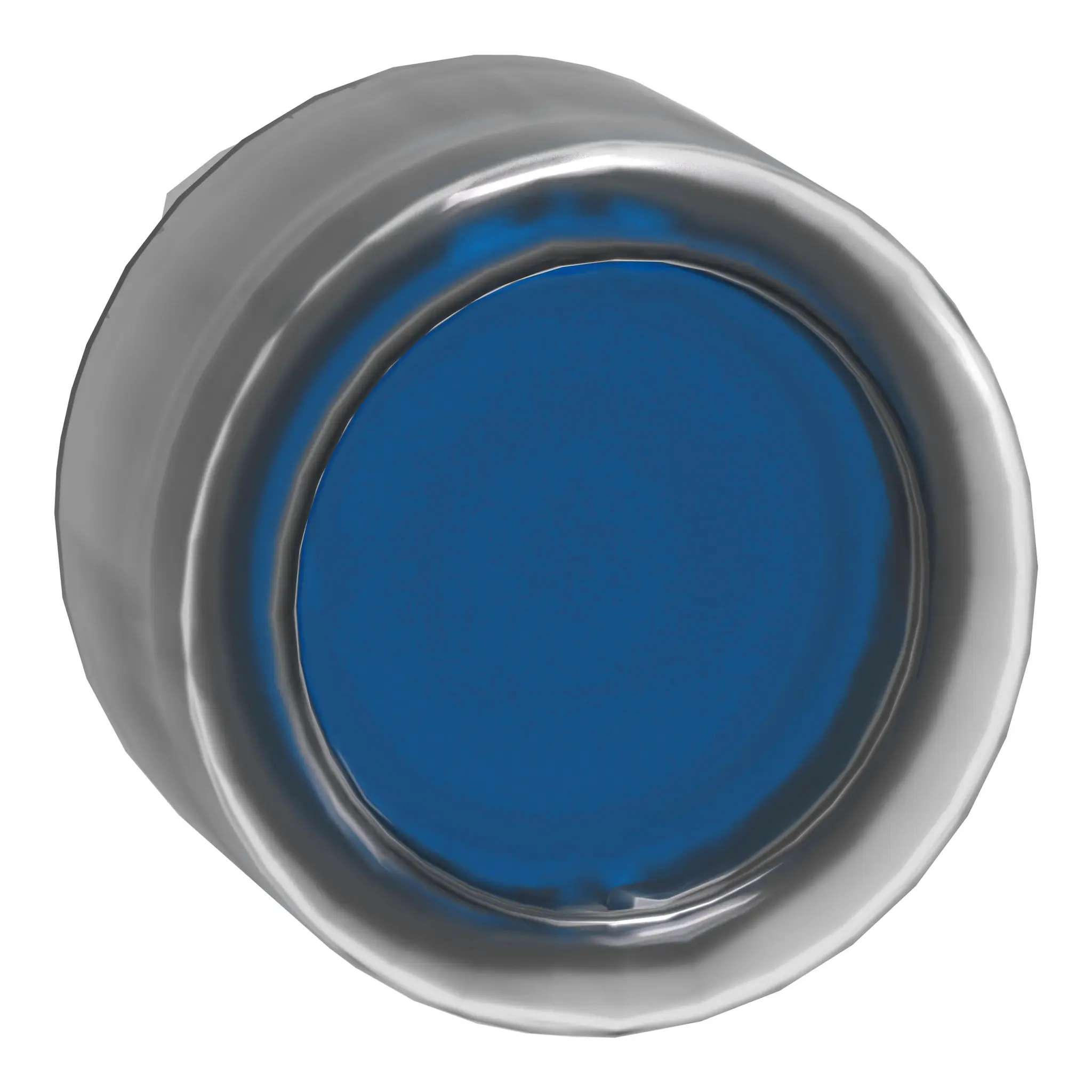 Produktfoto 1 von Schneider Electric Harmony Drucktastenkopf Ø 22 mm, Blau Federrückstellung Rund Rund Metall, IP66