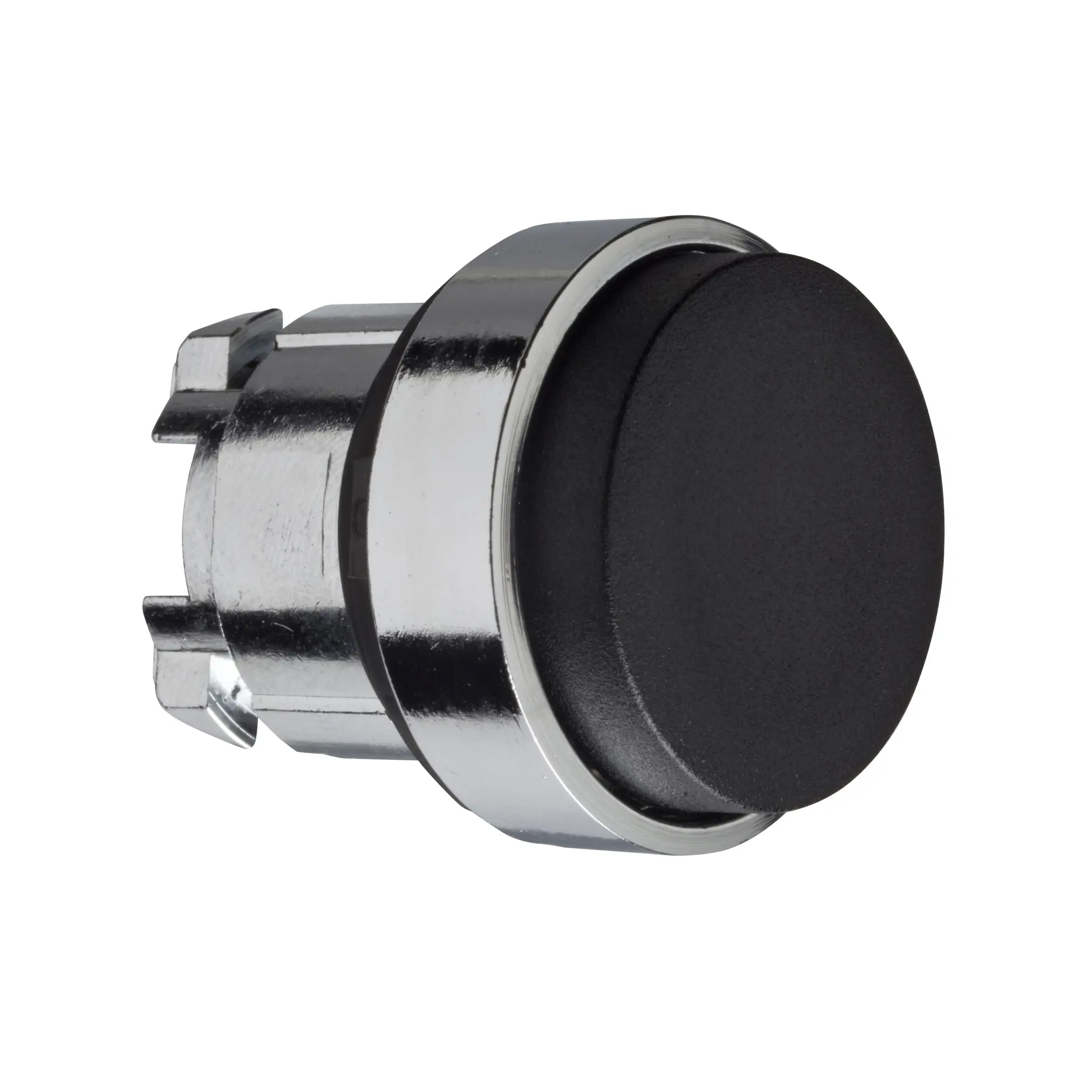 Produktfoto 1 von Schneider Electric Harmony XB4 Drucktastenkopf Ø 22mm, Schwarz Rastend Rund Metall, IP66
